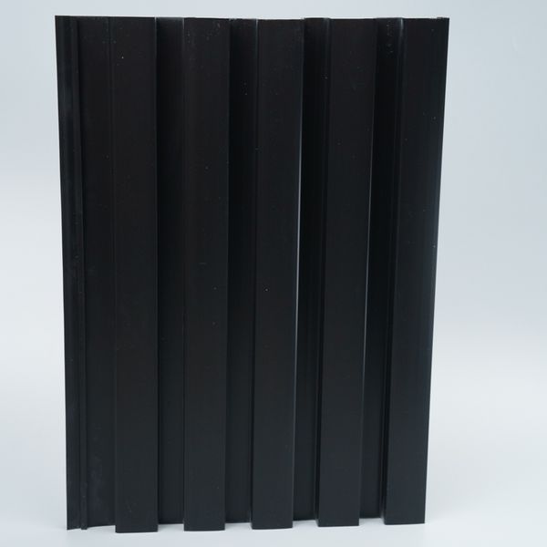 PAINEL RIPADO DECORATIVO EM PVC PRETO 2,85M