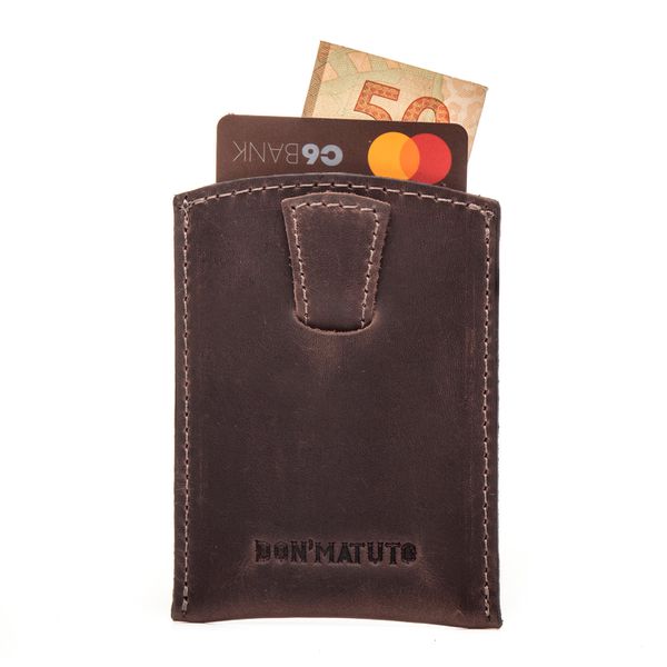 PORTA CARTÃO SLIM CLASSIC CAFÉ - Don Matuto | Botinas Premium