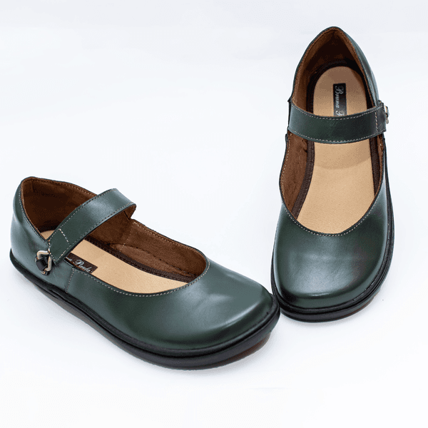 Sapatilha Feminina em Couro Verde 4001 Jota Flex