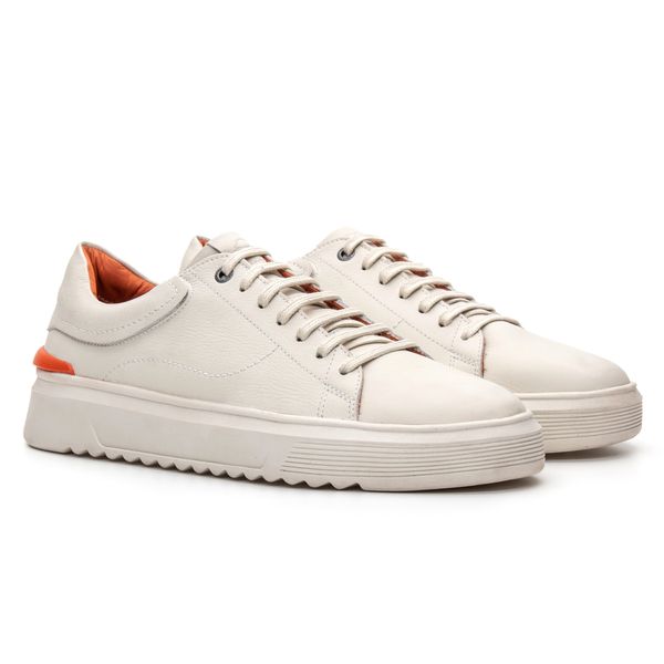 TÊNIS CASUAL BALLARD BRANCO - Jovaceli | Sapatos em Couro