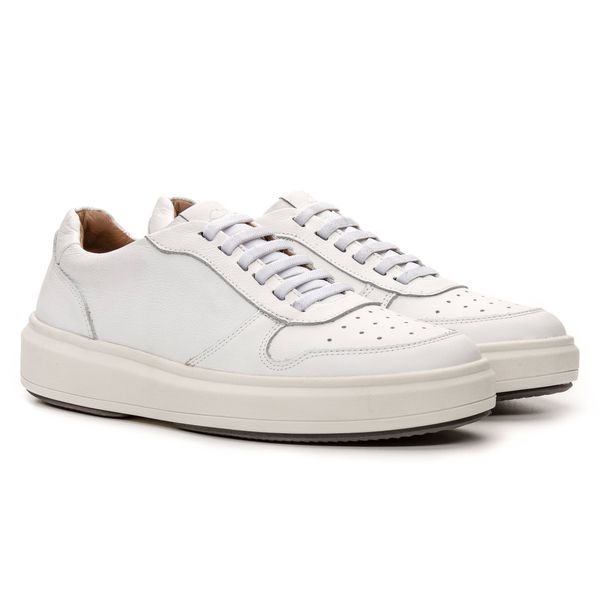 TÊNIS CASUAL DE ELÁSTICO CITY BRANCO - Jovaceli | Sapatos em Couro