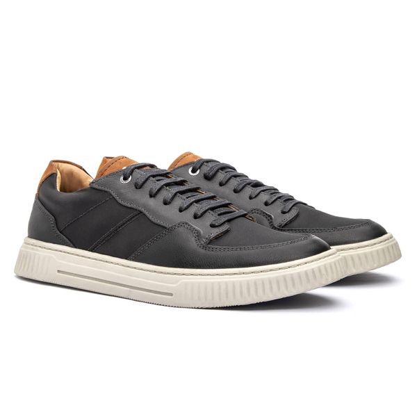 TÊNIS CASUAL URBAN BROOKLYN PRETO - Jovaceli | Sapatos em Couro