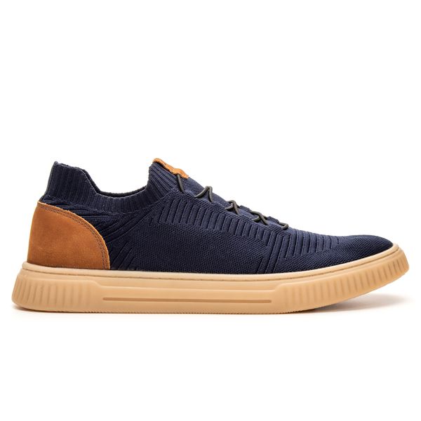 Brecos Sneaker Dunkelblau Leder Sneaker Brecos Aus Leder Blau