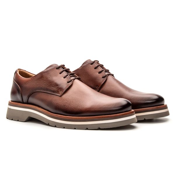 SAPATO CASUAL ROBUST MARROM - Jovaceli | Sapatos em Couro