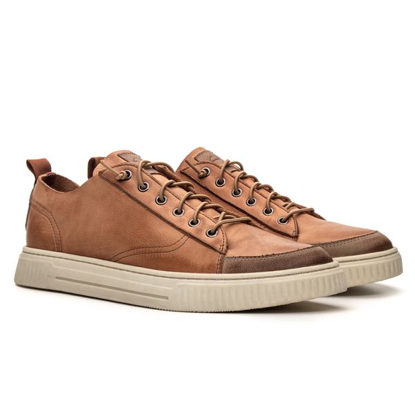 TÊNIS CASUAL URBAN CAPUCCINO - Jovaceli | Sapatos em Couro