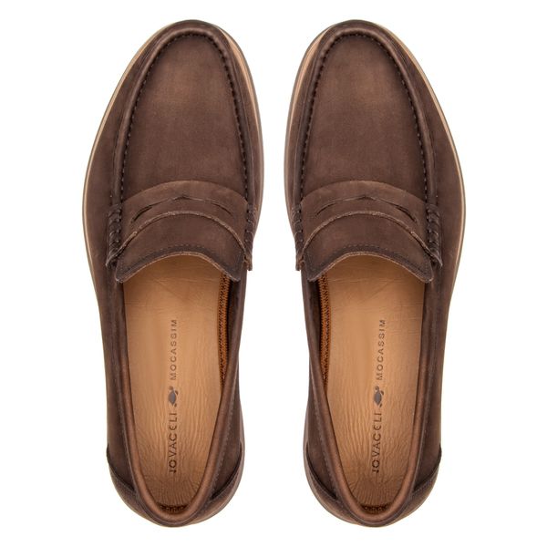 MOCASSIM NEW CRETA ENVELHECIDO CHOCOLATE | Jovaceli | Sapatos em Couro