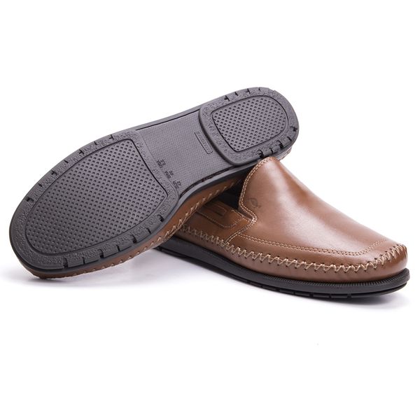 Sapatilha Confort Sola Gel - Tostado | Jovaceli | Sapatos em Couro