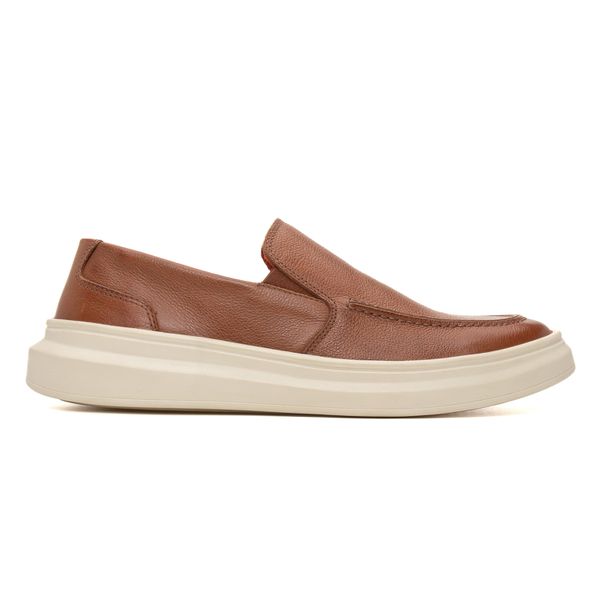 SAPATO CASUAL SLIP ON TORONTO TAN - Jovaceli | Sapatos em Couro