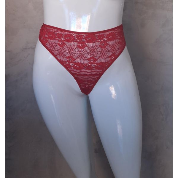 Calcinha Renda Fio Sexy Vermelha
