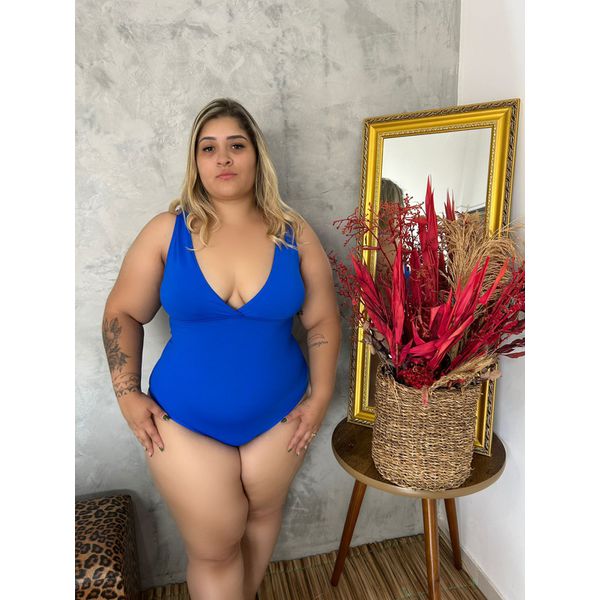Maiô Plus Size Azul Royal 0170.01 Azul Royal