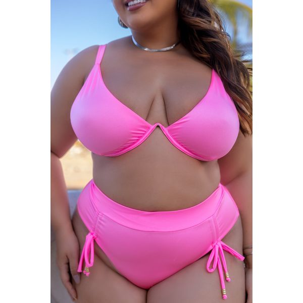 Biquíni Aro V Bonita Onça Pink Brasil.(Bikinis) –