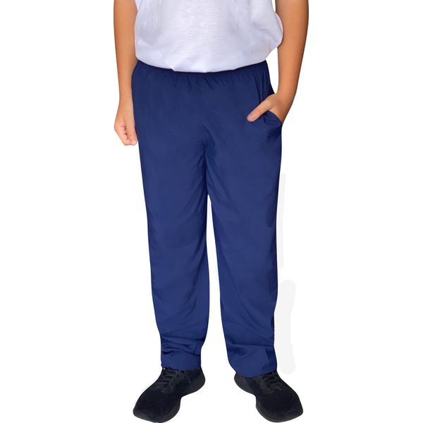 Calça de Tactel Infanto-juvenil Azul Marinho