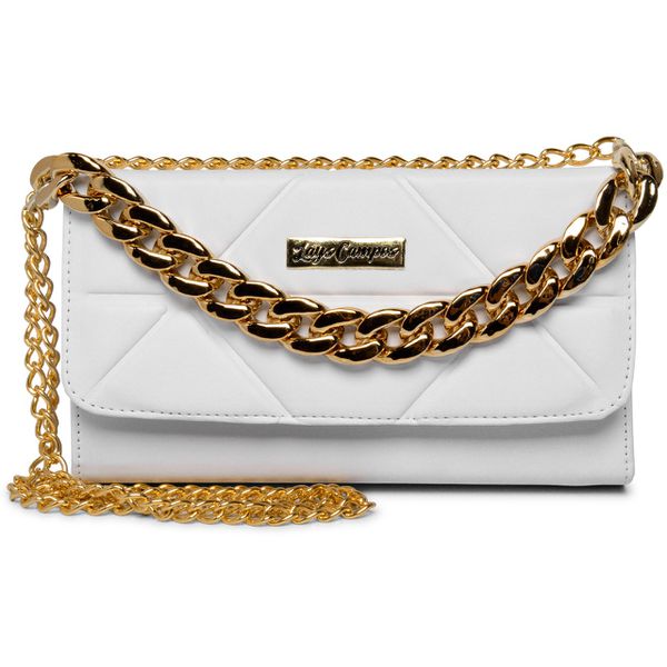 Bolsa Bag Transversal Duas Correntes Branco
