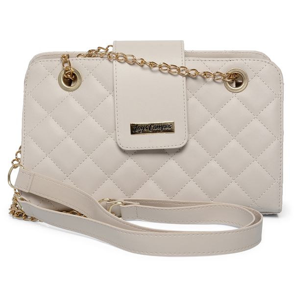 Bolsa Bag Transversal Baú White-Off