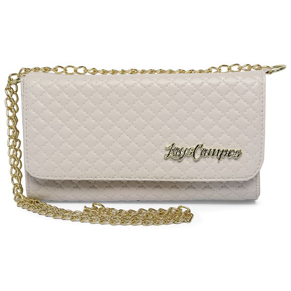 Bolsa Bag Transversal Metalassê White-Off