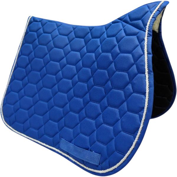 MANTA HÍPICA DE SALTO COM CADARÇO COLMEIA AZUL