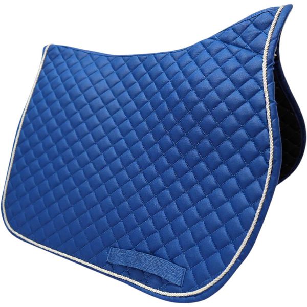 MANTA HÍPICA DE SALTO COM CADARÇO QUADRICULADO AZUL