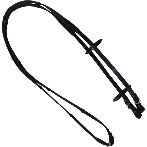 RÉDEA HÍPICA CADARÇO DE ALGODÃO PRETO
