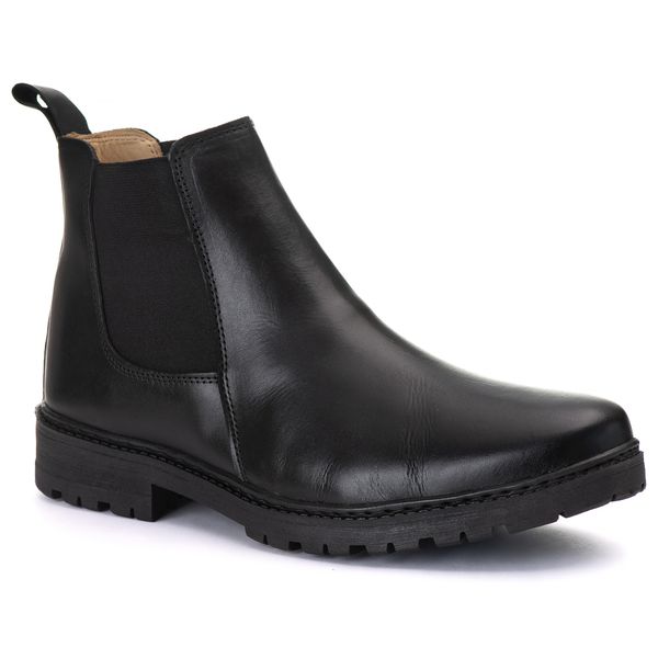 Bota Masculina Sem Cadarço De Couro Látego 2 Cano Médio Ac Ferraz Moderna Classica Resistente