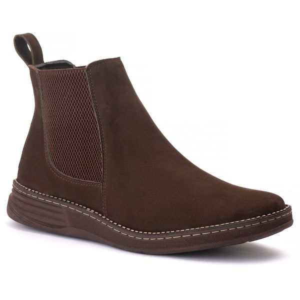 Bota de Couro Nobuck Café para Aventuras Sofisticadas Ac Ferraz Explorando a Natureza com Estilo