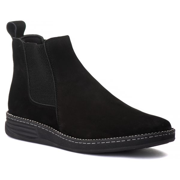 Bota de Couro Nobuck Preta para Aventuras Sofisticadas Ac Ferraz Explorando a Natureza com Estilo