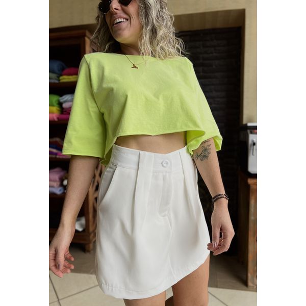 T- Shirt cropped Ubatuba - Verde Lima