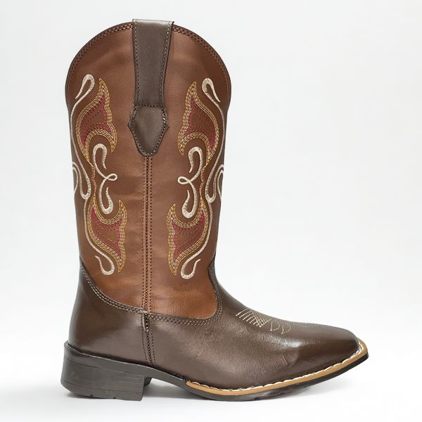 Bota Texana Feminina em Couro Legítimo Caramelo 7251 Kapell