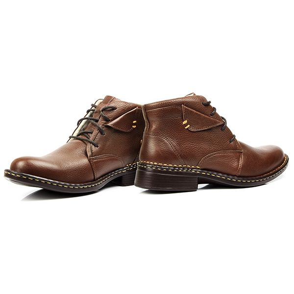 Coturno de Cano Curto Alto Conforto em Couro Nobre Leg timo Pinh o