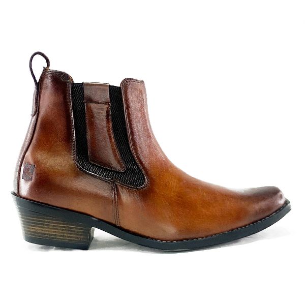 Bota Country Masculina Dallas Em Couro Legítimo Cor Cacau Linha KPL Premium 