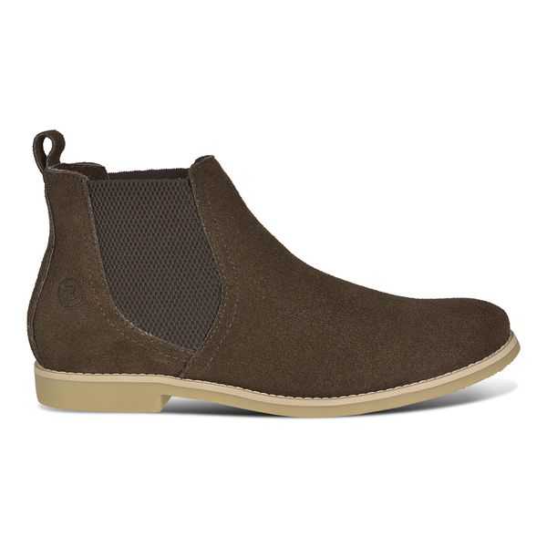 Bota Chelsea Masculina em Couro Legítimo Café Linha Urban Kapell 