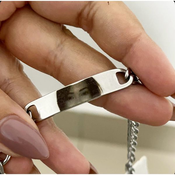 Pulseira Olhar em aço inoxidavel 