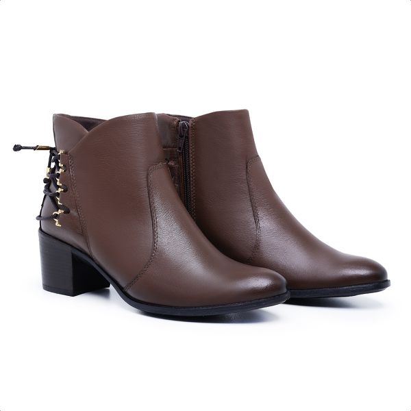 Bota Feminina Cano Curto Ref.: 1223 cafe