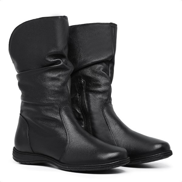 Bota Feminina Sanfonada Ref.: 3900 Preto