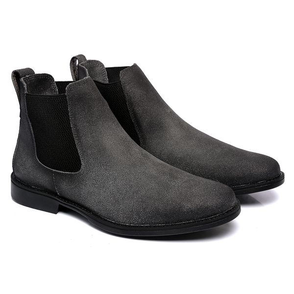 Bota Chelsea Masculina Couro Ref.: 7000 CONF PRETO 