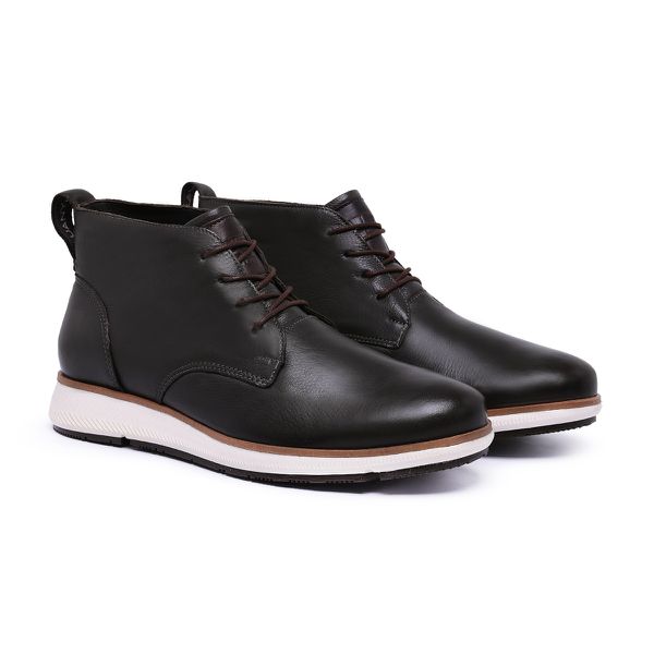 Bota Masculino Couro Legítimo Ref.: 8300 fossil Cappuccino