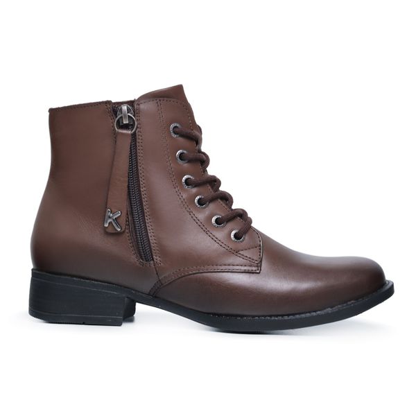 Coturno couro zart hot sale tratorada cano café