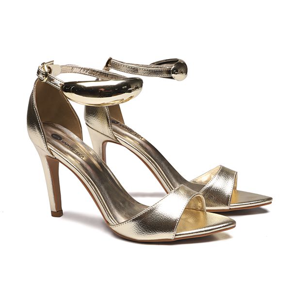 Sandália Leaf Glam Dourado