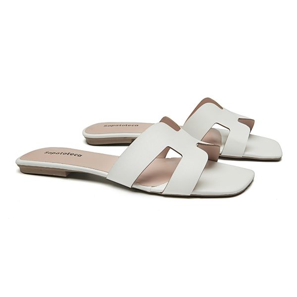 Rasteira Holly Napa Branco