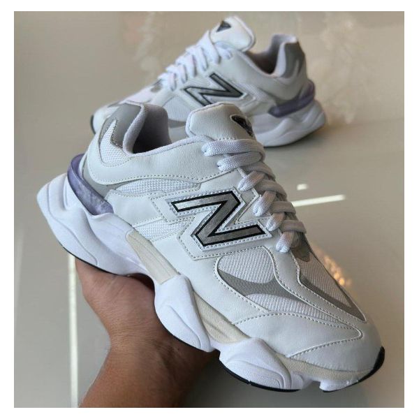 Tenis New Balance 9060 Feminino Branco Cinza