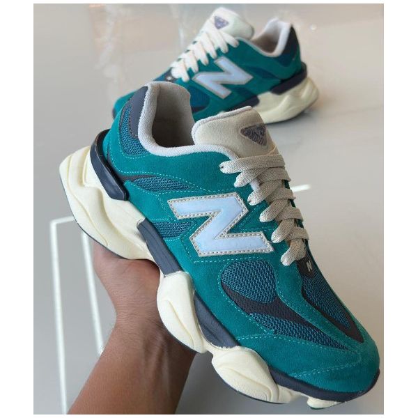 Tenis New Balance 9060 Feminino Verde Azulado