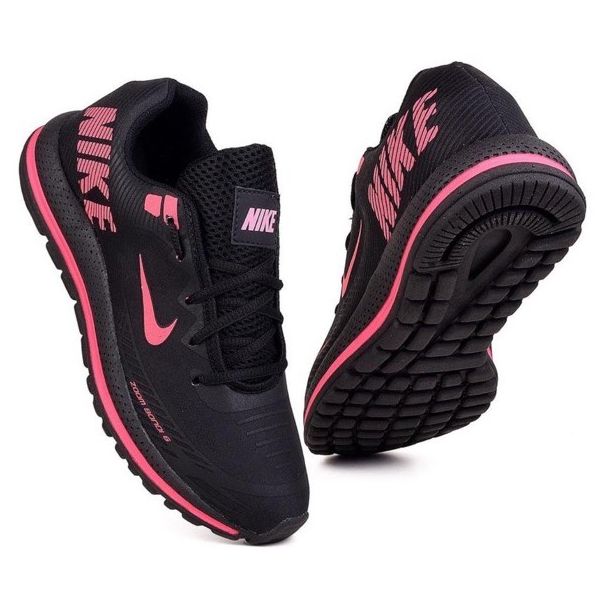 Tenis Nike Bondi Feminino Preto Rosa
