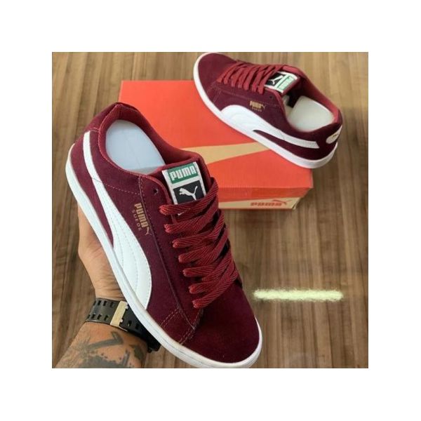 Tenis Casual Suede Classico Unissex Bordo KICCO