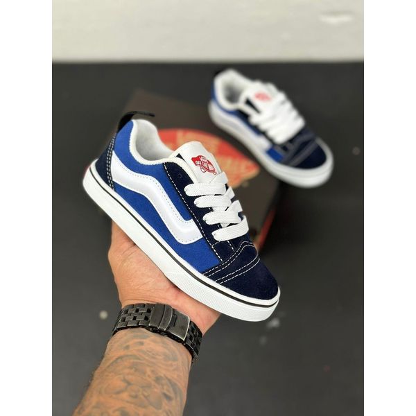 Tenis Vans Knu Skool Tradicional Unissex Preto Azul KICCO