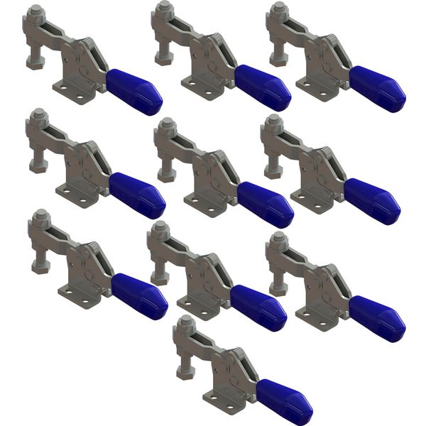 Kit 10 Peças Grampo de Aperto Rápido Horizontal KIFIX KF106 D 70Kgf