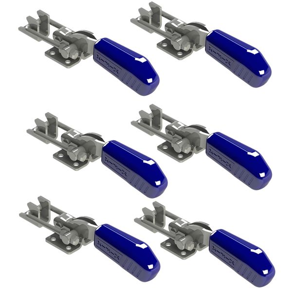 Kit 6 Peças Grampo de Aperto Rápido Tensor KIFIX KF233 D 160Kgf