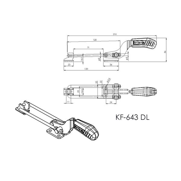 トップス K Grampo de Aperto Rápido Tensor KIFIX KF643 DL INOX 150Kgf 100
