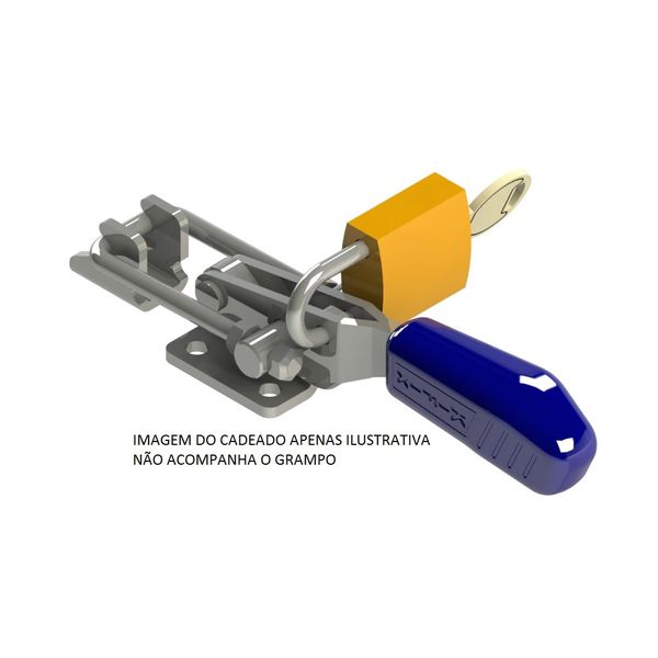Grampo de Aperto Rápido Tensor KIFIX KF743 DC INOX 200Kgf