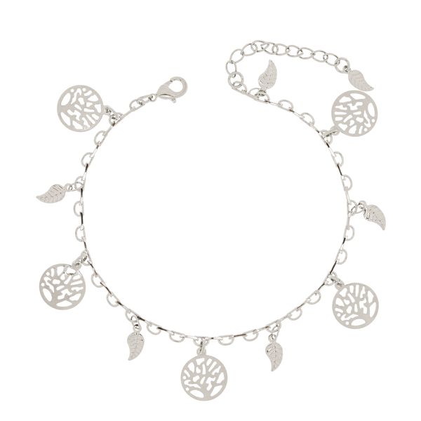 Pulseira Arvore da Vida (Banho Prata)