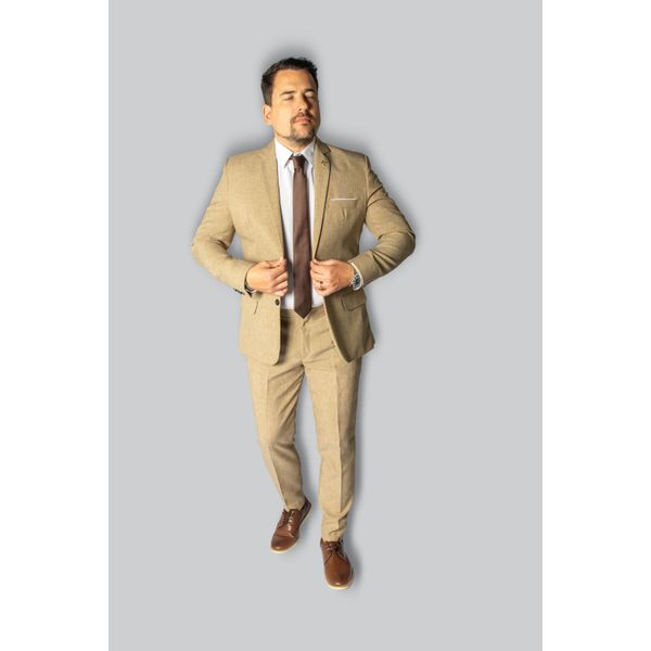 Costume Cappuccino Slim em Microfibra - King Ternos