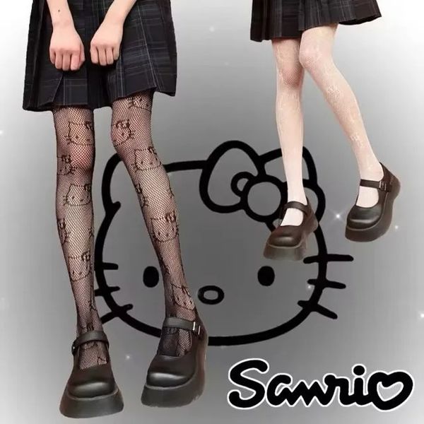 Meia calça hello kitty arrastão 
